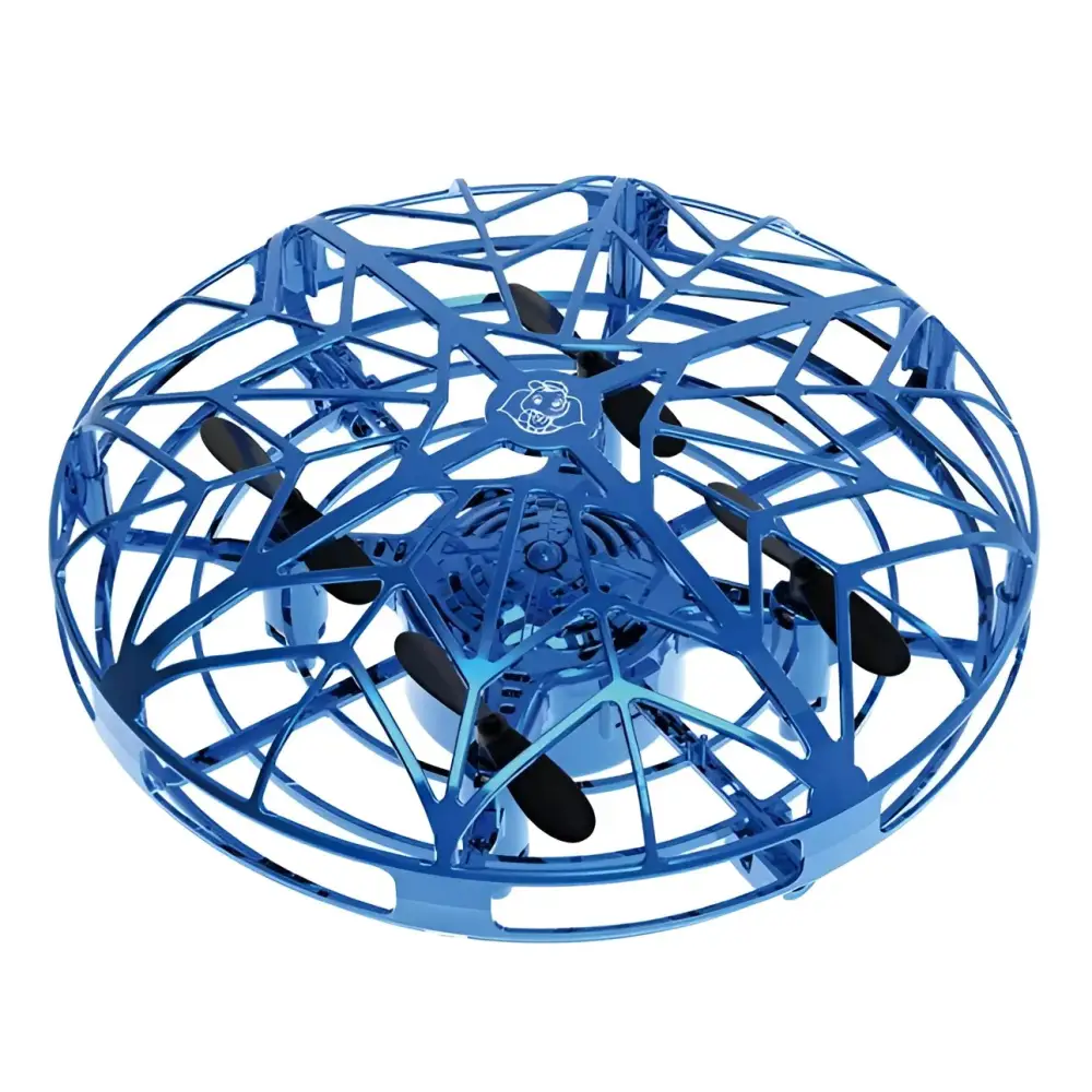 Flying Infrared Induction Helicopter Mini Drone - Blue -