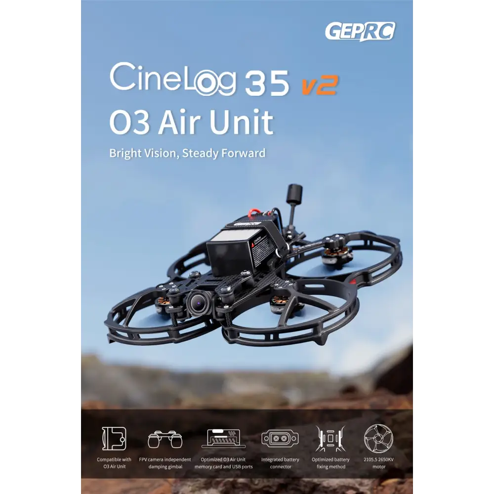 Geprc Cinelog35 O3 Air Unit Gps Fpv Freestyle Drone - racing