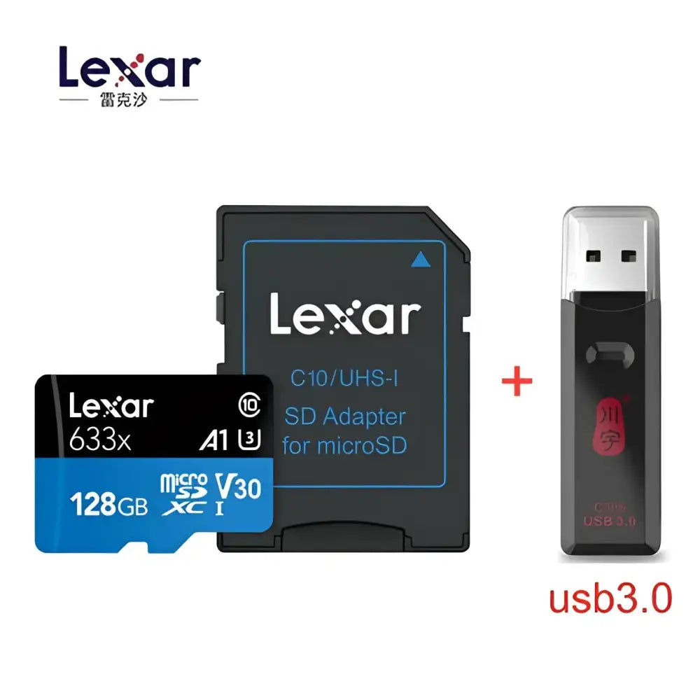 Lexar 633X New Original 95mb/s Micro sd card 512GB 1TB 128g 256GB Memory Card Reader Uhs-1 For Drone Gopro Dji Sport Camcorder.