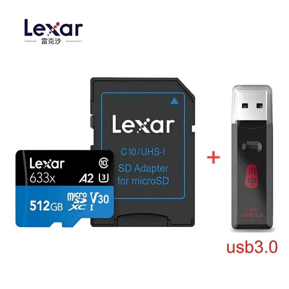 Lexar 633X New Original 95mb/s Micro sd card 512GB 1TB 128g 256GB Memory Card Reader Uhs-1 For Drone Gopro Dji Sport Camcorder.
