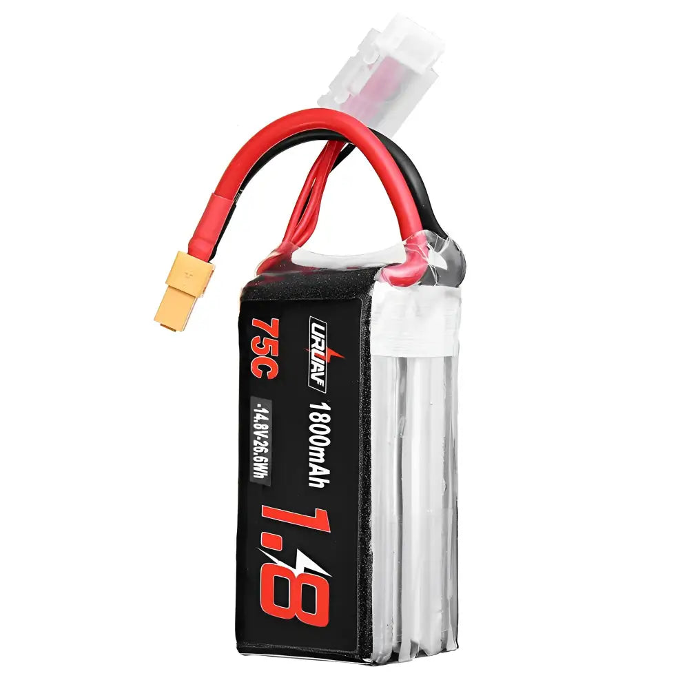 URUAV 14.8V 1800mAh Lipo Battery for FPV Racing Drone.
