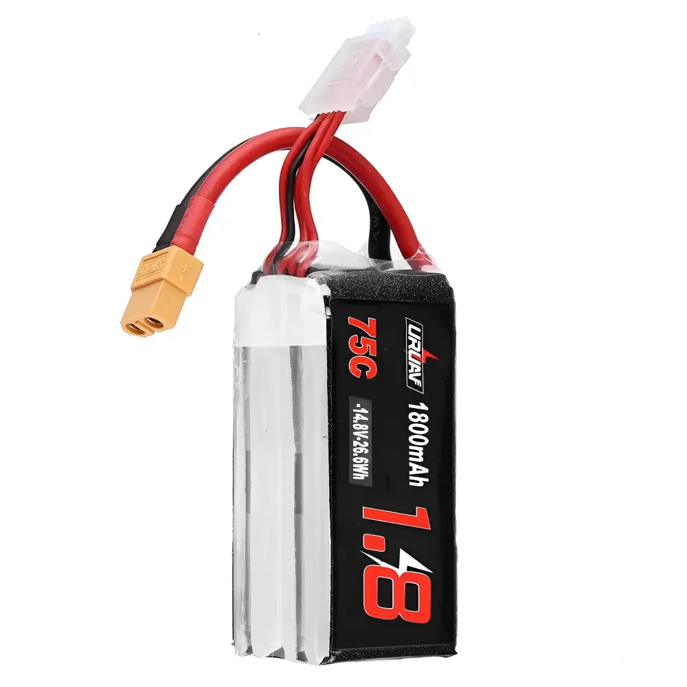 URUAV 14.8V 1800mAh Lipo Battery for FPV Racing Drone.