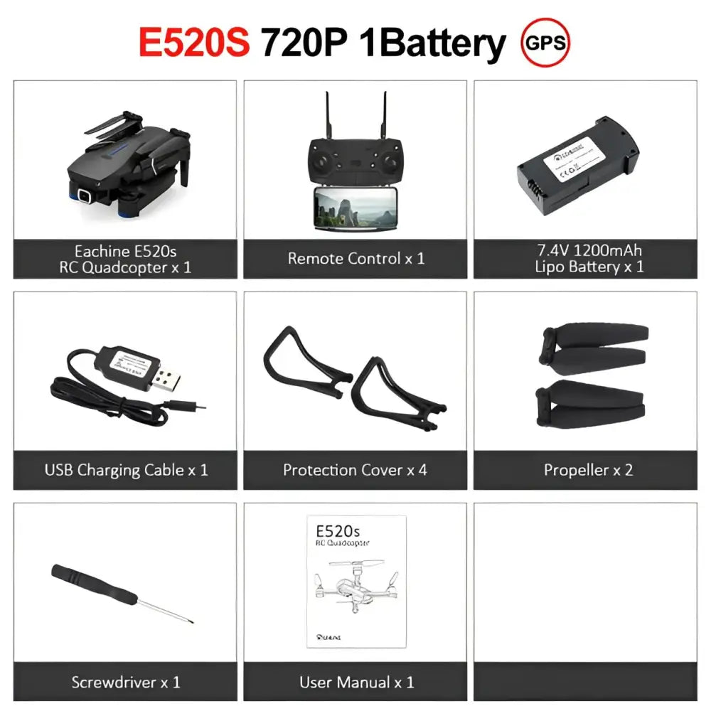 Eachine E520S RC 4K Profesional HD Camera 5G WiFi Quadcopter.