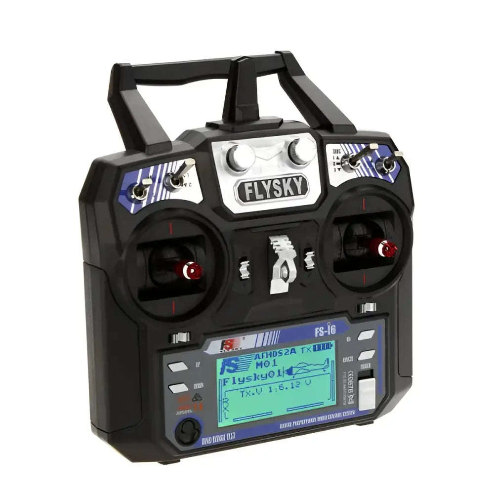 FlySky FS-i6 2.4G 6CH AFHDS RC Transmitter with FS-iA6 Receiver.
