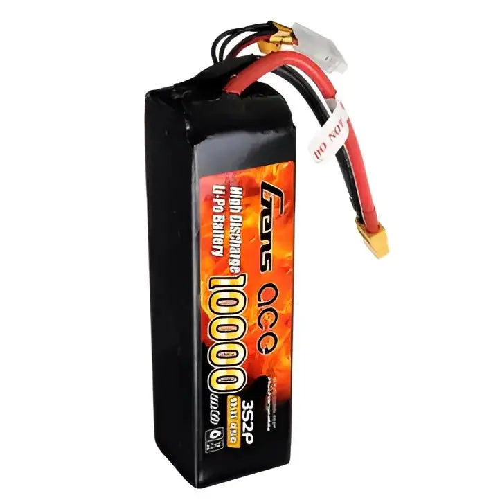 Gens ace 11.1V 10000mAh 45C 3S Lipo Battery XT60 Plug for RC Racing Drone.