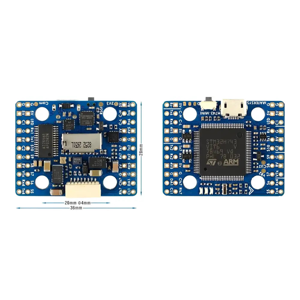 Matek Systems H743-MINI Flight Controller.