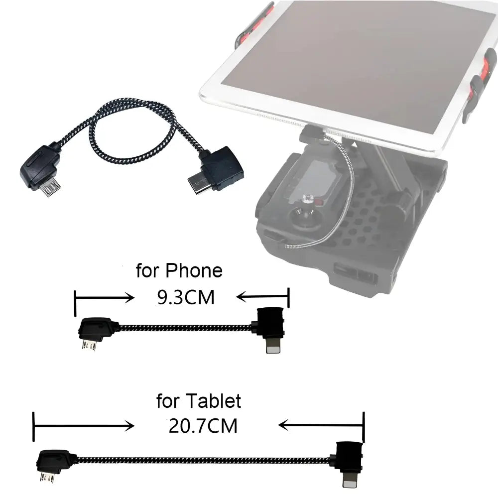 Micro USB Type-C IOS Extend Cable for DJI Mavic Pro.