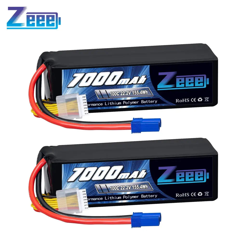 Zeee Lipo Battery 4s 6s 14.8v 22.2v 100c 7000mah