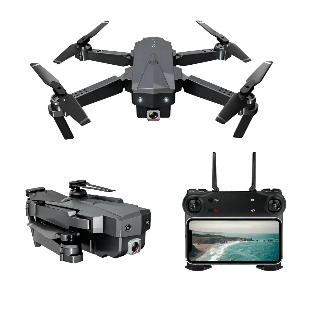 ZLRC SG107 HD Aerial Folding Drone with Dual Switchable Optical Flow.
