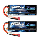 1/2units Zeee Lipo Battery 6000mah 2s 80c 7.4v With Deans -