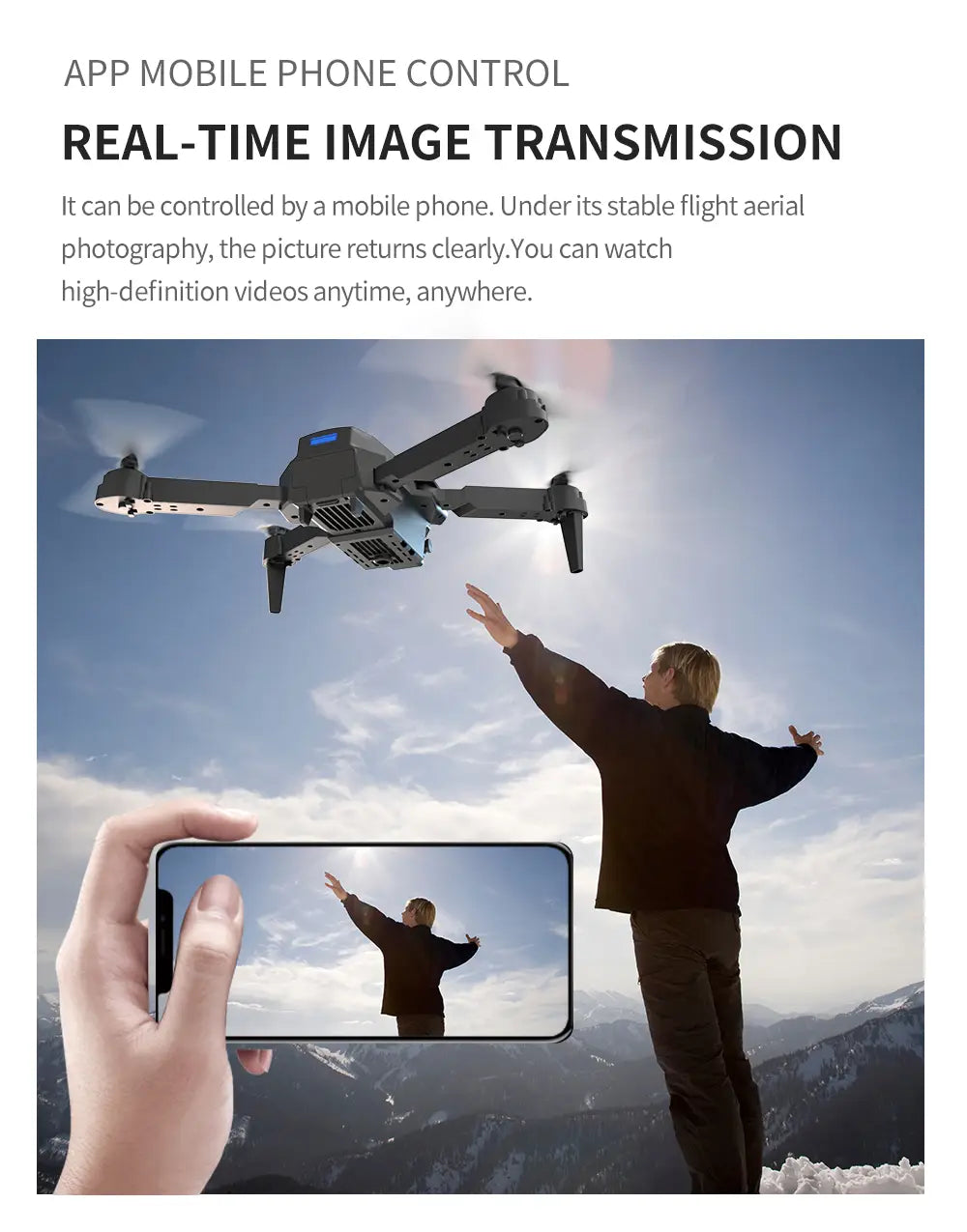 E88pro Dual Camera Dual Electric Drone