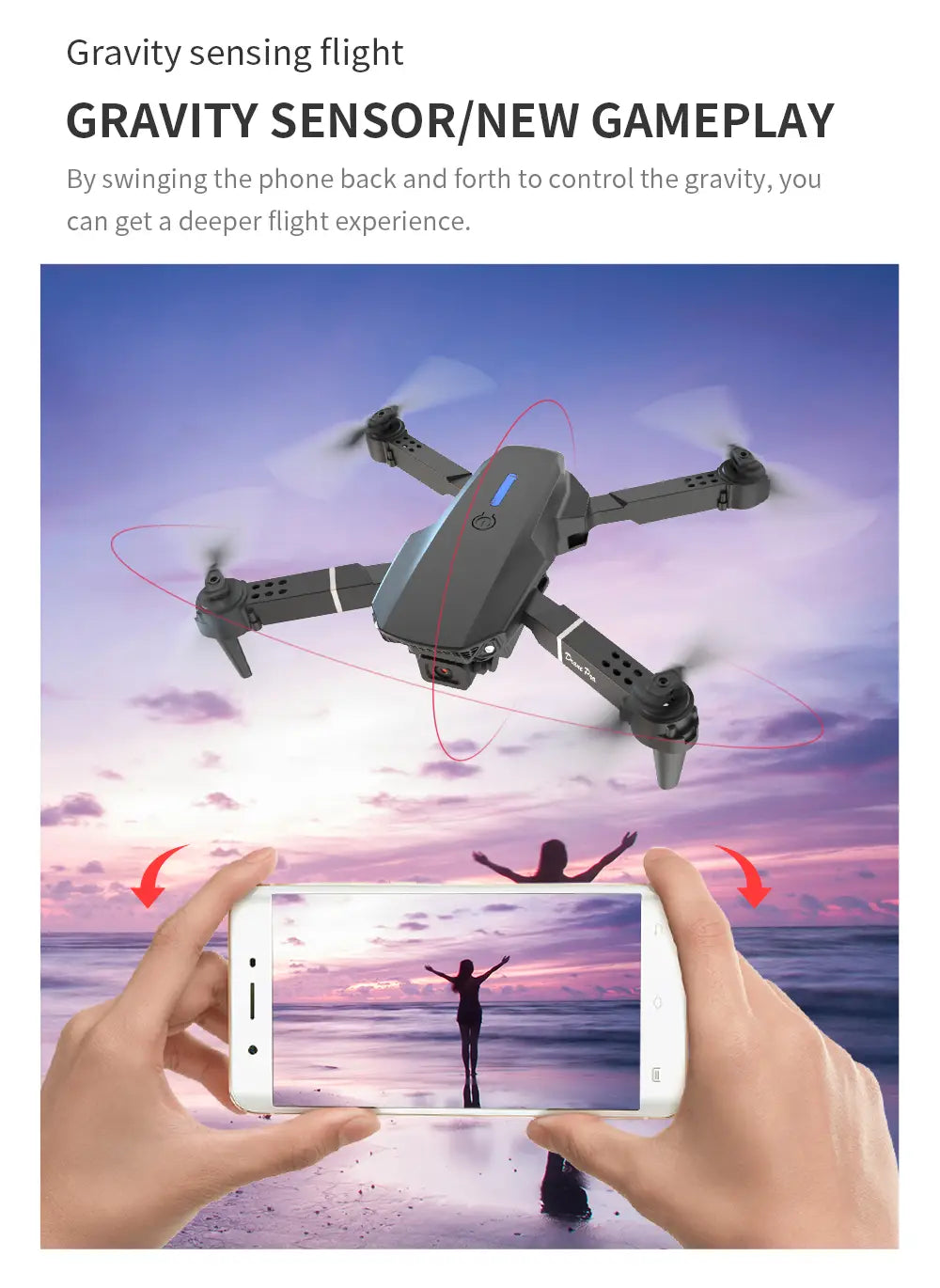 E88pro Dual Camera Dual Electric Drone
