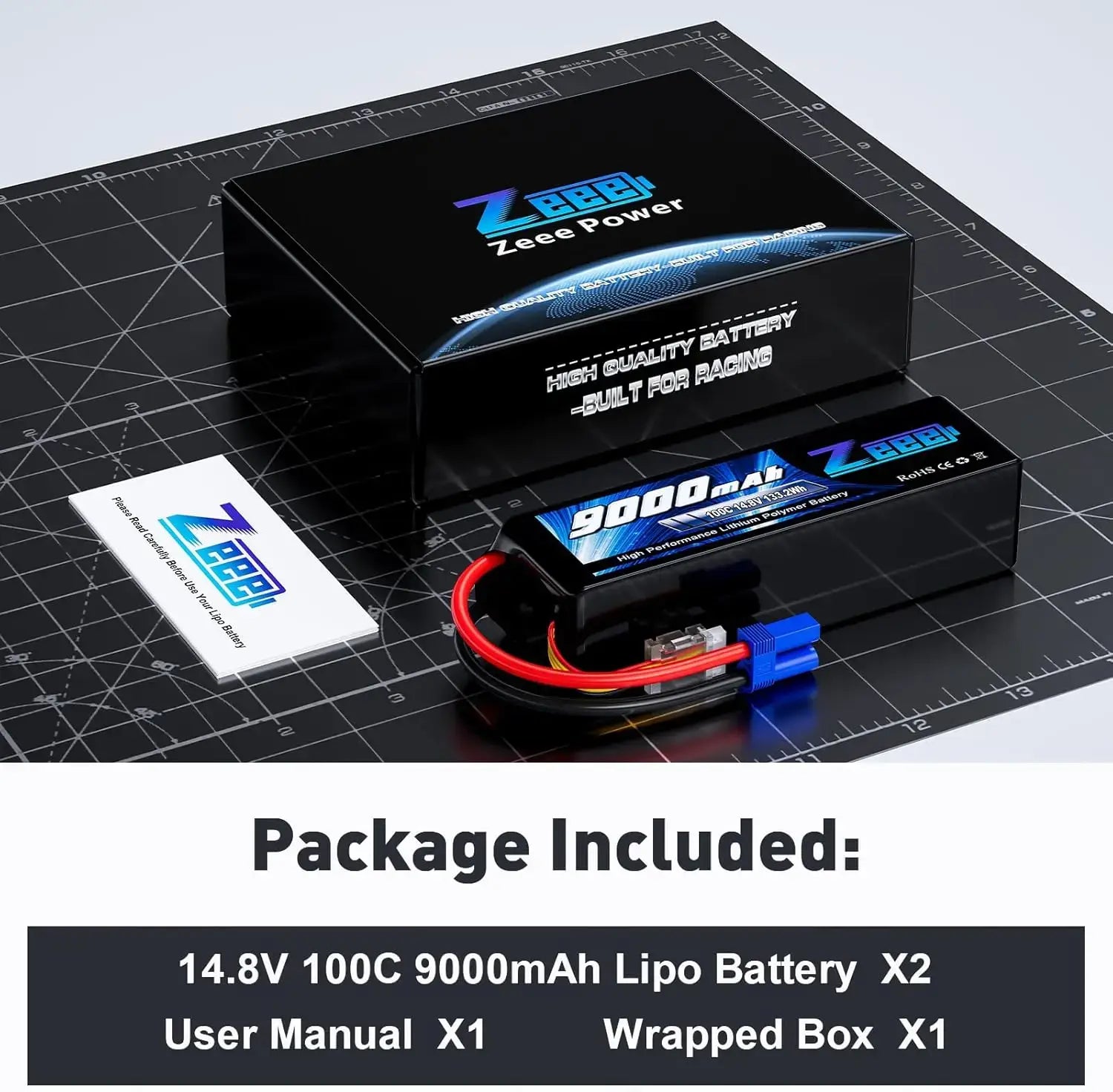 Zeee 4s Fpv Drone Battery 14.8v Lipo Battery 9000mah