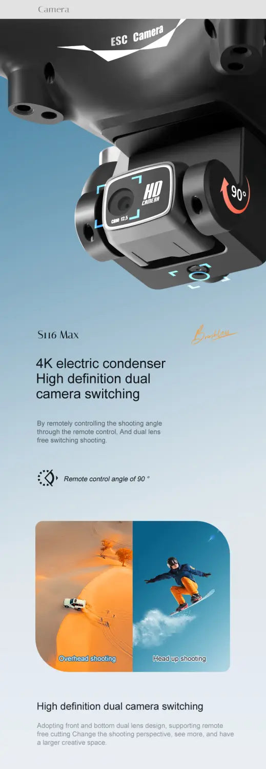 S116- Dual Camera Dual Electric Drone