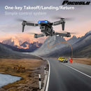 E99 drone black and blue facetec with dual hd camera mounted beneath for aerial photography and camera hd aerial use