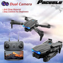 Black foldable e99 drone with blue led lights and dual hd camera for aerial photography and camera hd aerial use