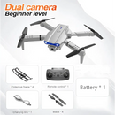 Silver and black foldable e99 drone with dual hd camera for beginner aerial photography and camera hd aerial use