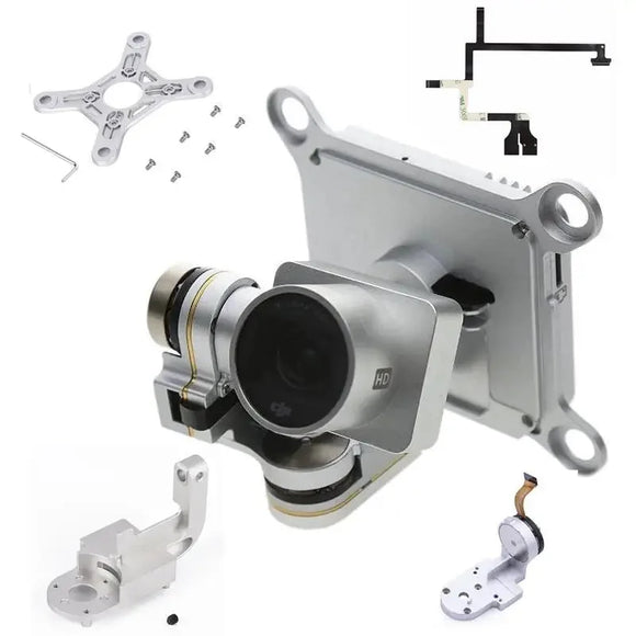 Gimbal Camera and Flex Mount Pitch Motor for DJI Phantom 3 Adv Pro Drone.