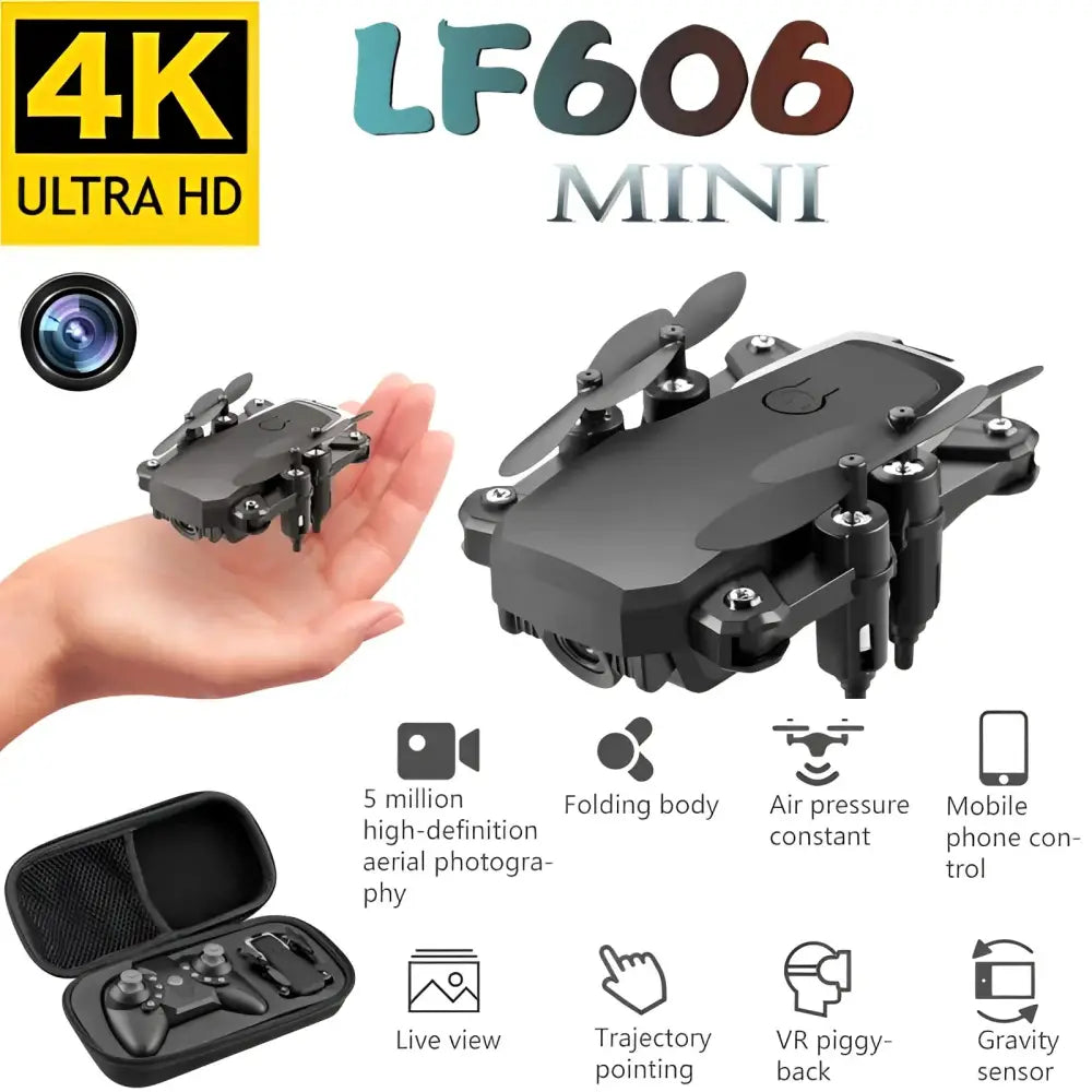 Lf606 Mini Drone with 4k Camera Hd Foldable Drones One-key