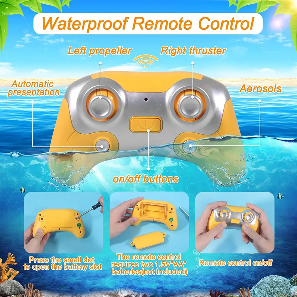 Remote Control Motorboat With Double Propeller - children’s