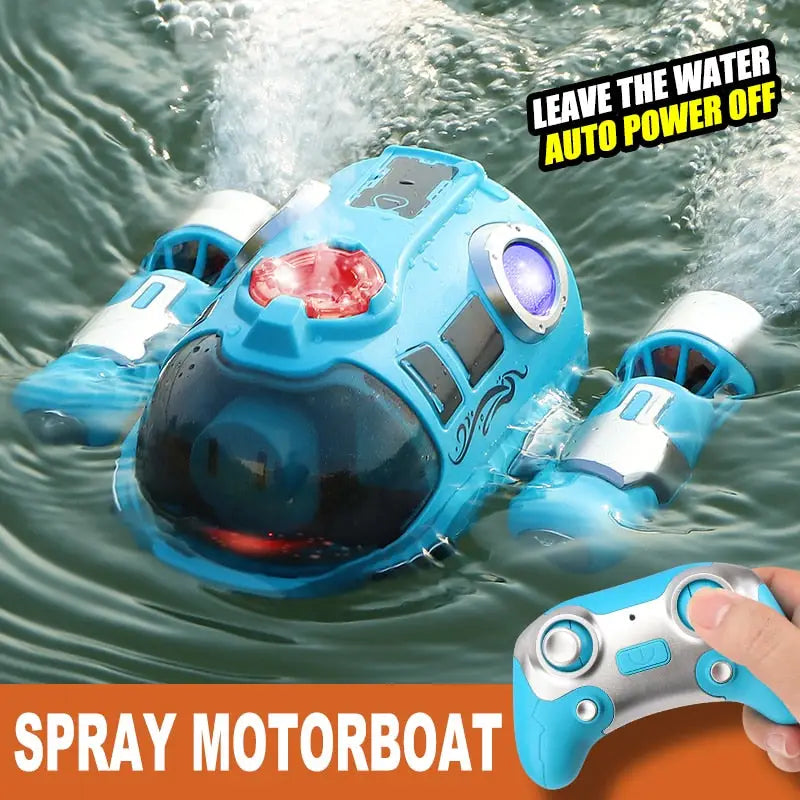 Remote Control Motorboat With Double Propeller