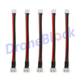5pcs Lipo Battery Charging Connector Silicone Cable - 2S -