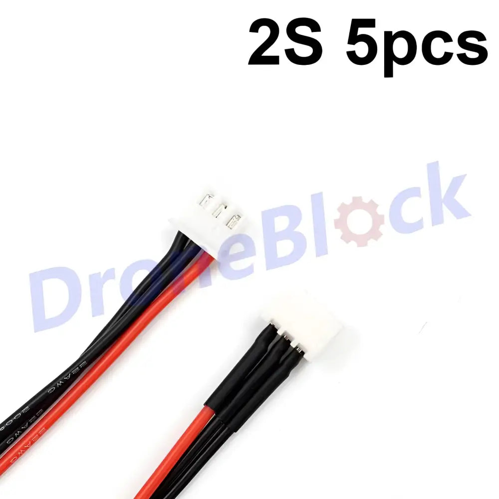 5pcs Lipo Battery Charging Connector Silicone Cable - 2S