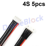 5pcs Lipo Battery Charging Connector Silicone Cable - 4S