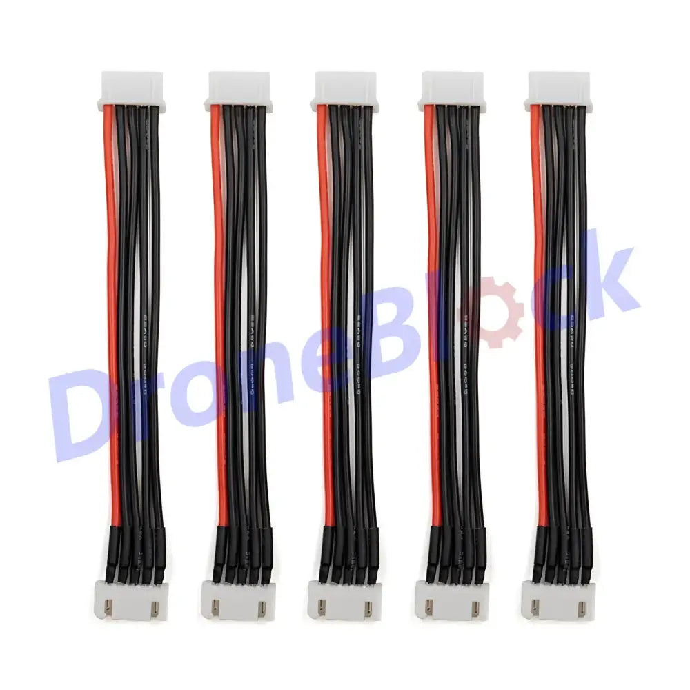 5pcs Lipo Battery Charging Connector Silicone Cable - 4S -