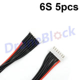 5pcs Lipo Battery Charging Connector Silicone Cable - 6S
