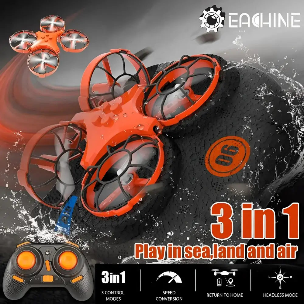 Eachine E016F 3-in-1 One Key Return EPP Flying Air Boat.