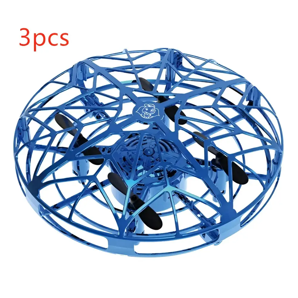 Flying Infrared Induction Helicopter Mini Drone - Blue -