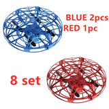 Flying Infrared Induction Helicopter Mini Drone - Blue -