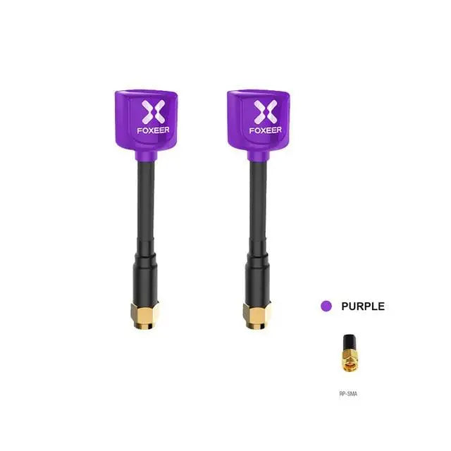 2PCS Purple RP SMA