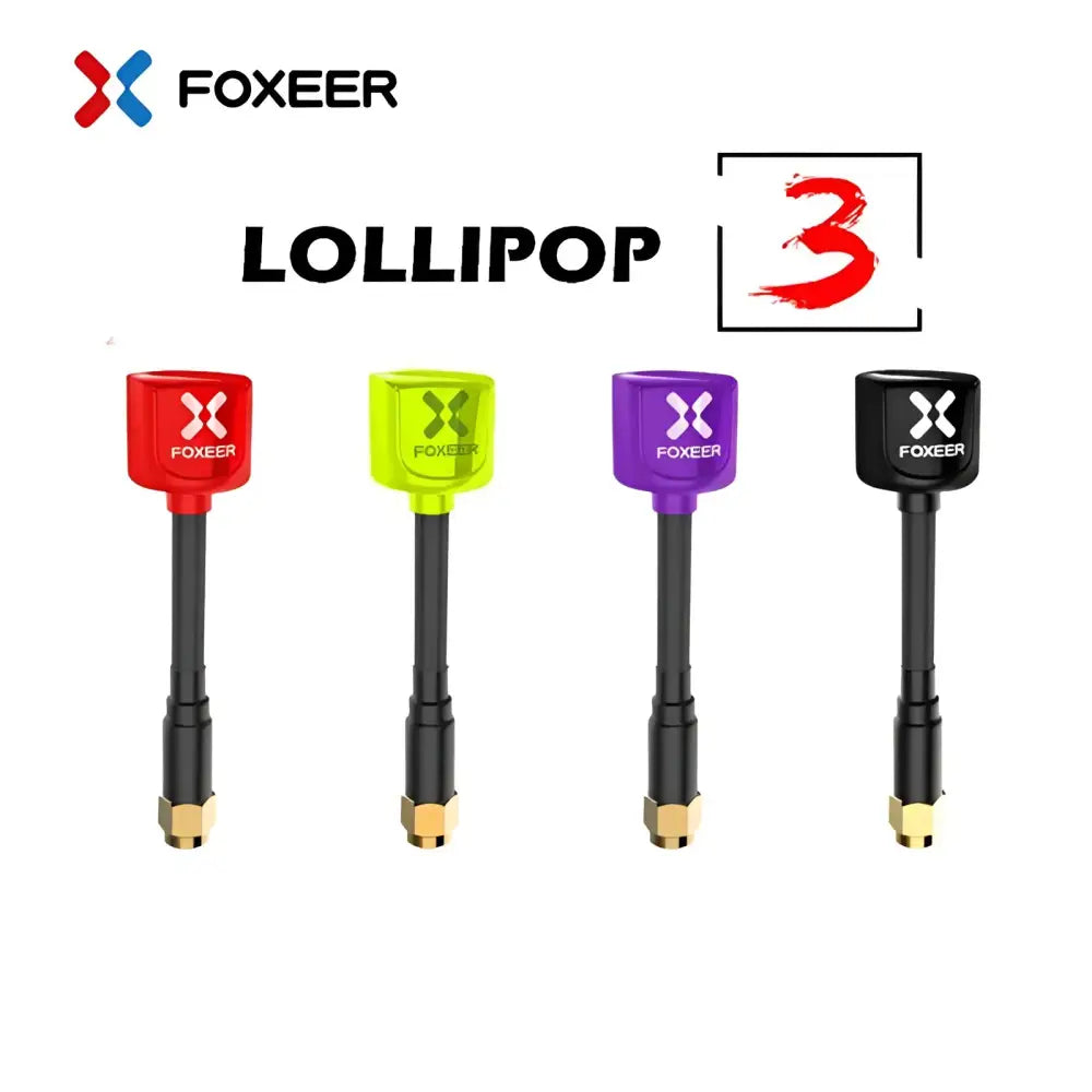Foxeer Lollipop 3 Omni 5.8G 2.5dBi Antenna RHCP MMCX Right Angle Straight RHCP UFL Super Mini For FPV Racing Drone Racer.
