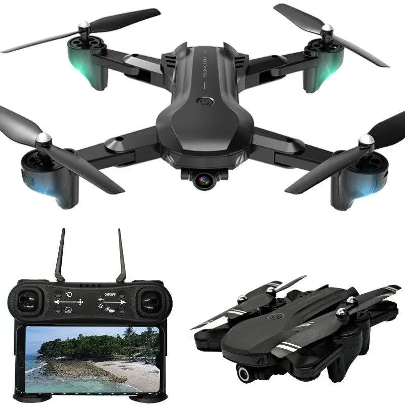 H12 Wifi 4k Dual Hd Camera Foldable Rc Quadcopter Drone