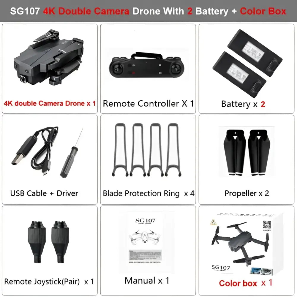HGIYI SG107 Mini RC Drone With 1080P 4K Camera.