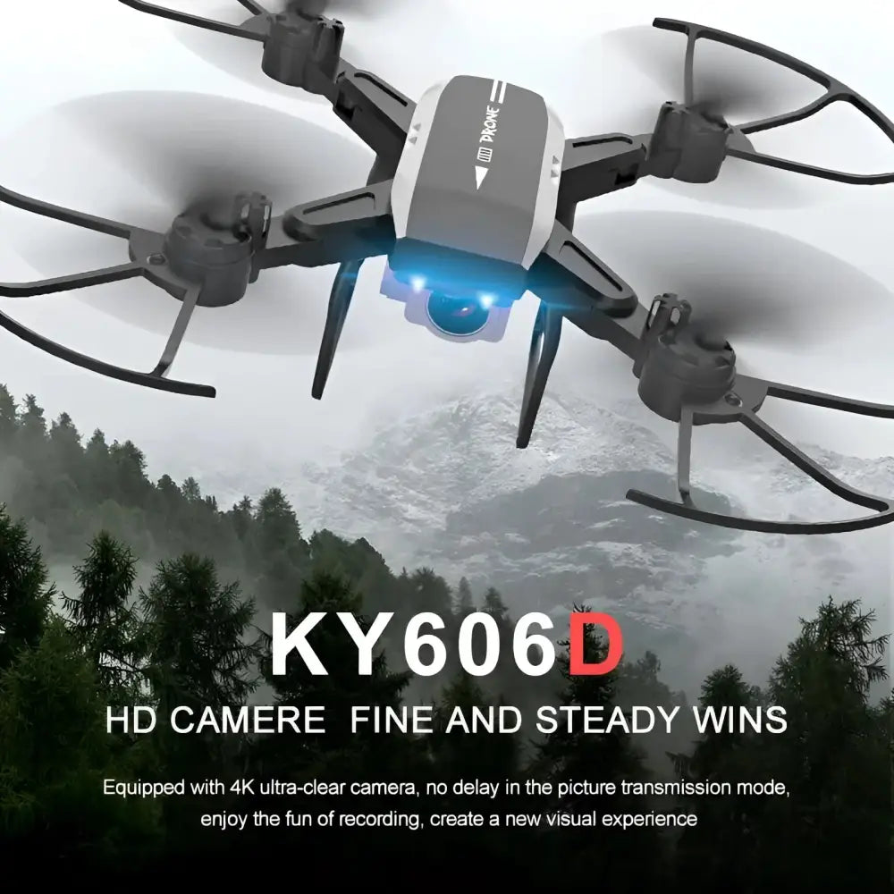 KY606D Drone 4k HD Aerial Photography 1080p Four-axis aircraft 20 Minutes Flight air Pressure Hover a key take-off Rc helicopter.