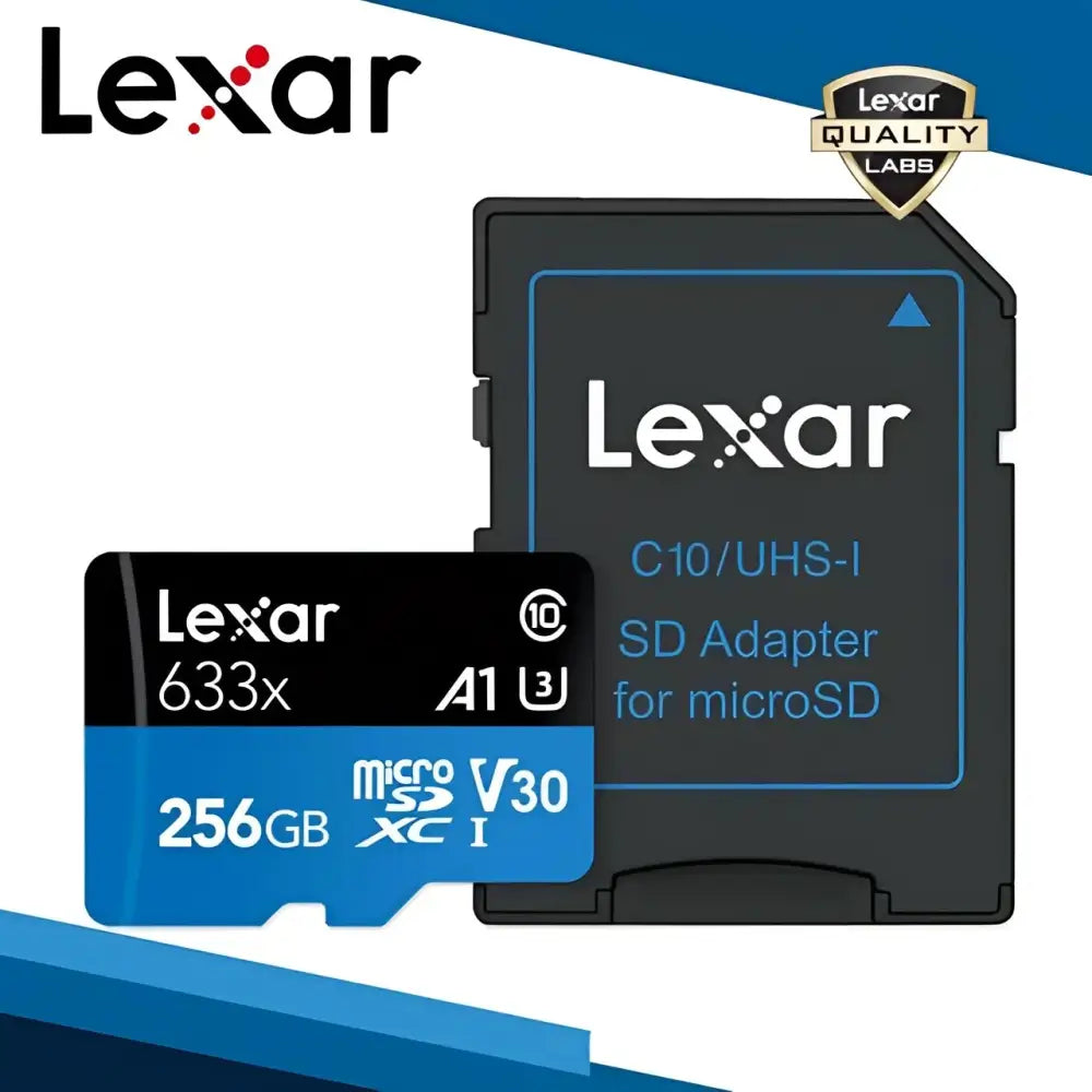 Lexar Original 633x Micro SD Card  512 16GB 32GB 64GB 128GB SDHC SDXC High Speed Up to Max 95M/s Flash Micro SD For GOPRO Drone.
