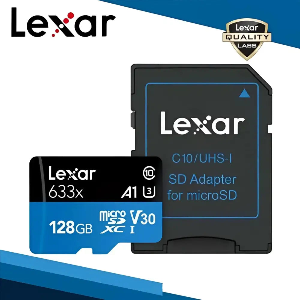 Lexar Original 633x Micro SD Card  512 16GB 32GB 64GB 128GB SDHC SDXC High Speed Up to Max 95M/s Flash Micro SD For GOPRO Drone.