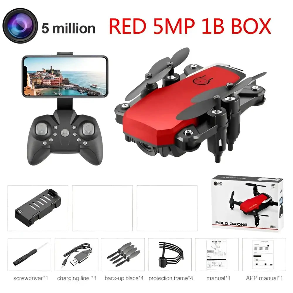 LF606 Mini Drone with 4K Camera HD Foldable Drones One-Key Return FPV Quadcopter Follow Me RC Helicopter Quadrocopter Kid's Toys.