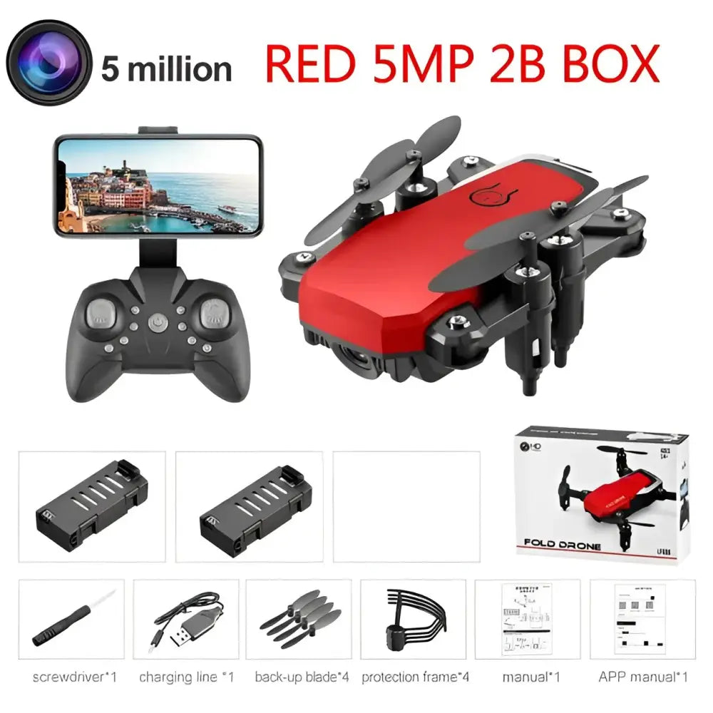 LF606 Mini Drone with 4K Camera HD Foldable Drones One-Key Return FPV Quadcopter Follow Me RC Helicopter Quadrocopter Kid's Toys.