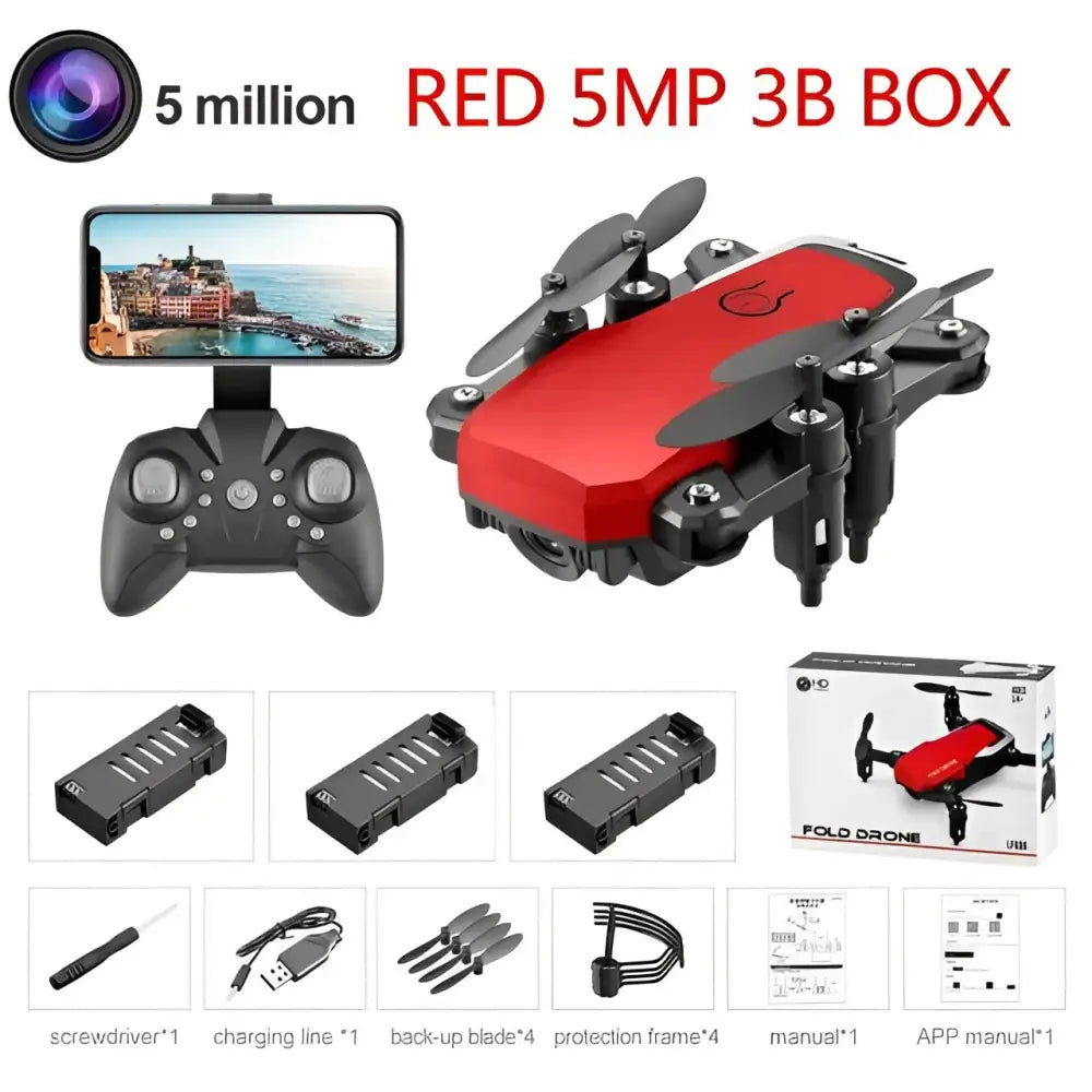 LF606 Mini Drone with 4K Camera HD Foldable Drones One-Key Return FPV Quadcopter Follow Me RC Helicopter Quadrocopter Kid's Toys.