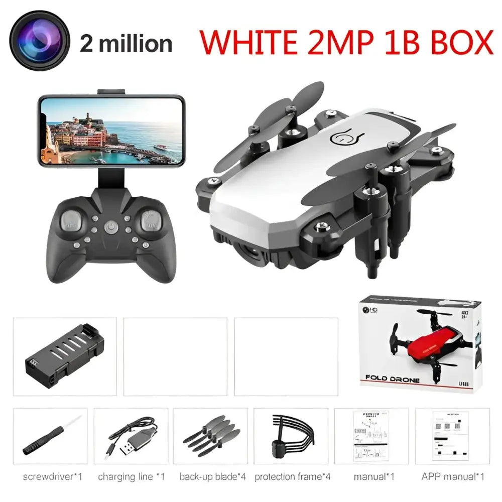 LF606 Mini Drone with 4K Camera HD Foldable Drones One-Key Return FPV Quadcopter Follow Me RC Helicopter Quadrocopter Kid's Toys.