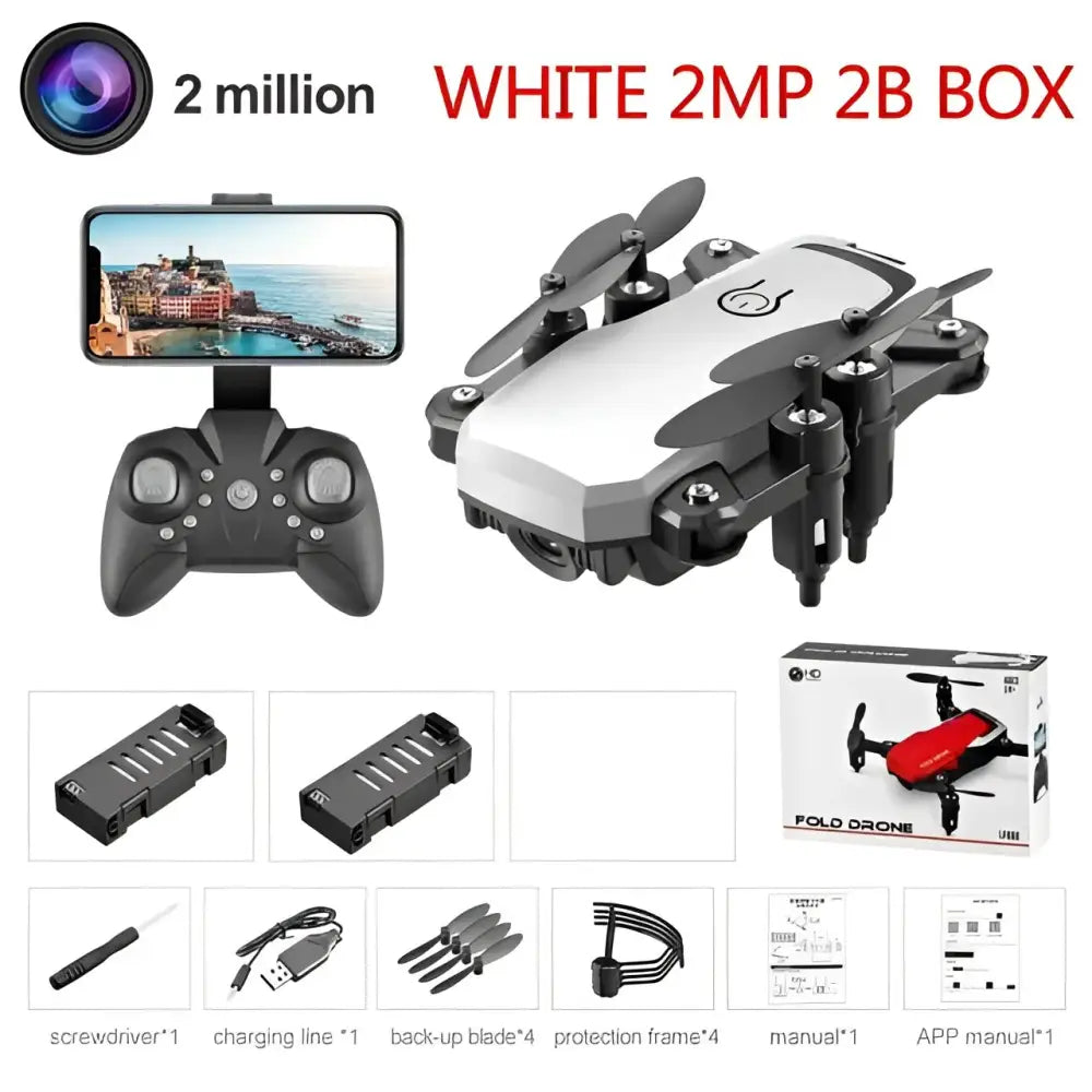 LF606 Mini Drone with 4K Camera HD Foldable Drones One-Key Return FPV Quadcopter Follow Me RC Helicopter Quadrocopter Kid's Toys.
