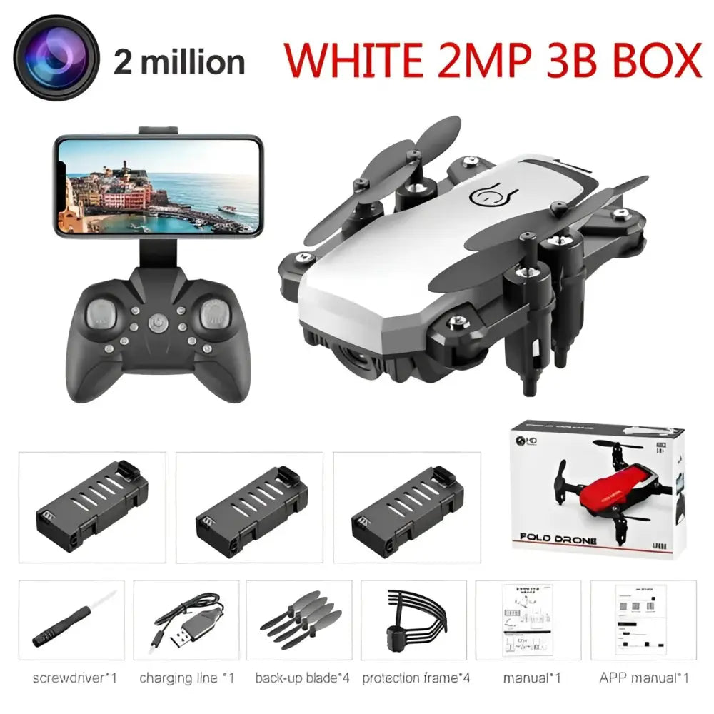 LF606 Mini Drone with 4K Camera HD Foldable Drones One-Key Return FPV Quadcopter Follow Me RC Helicopter Quadrocopter Kid's Toys.
