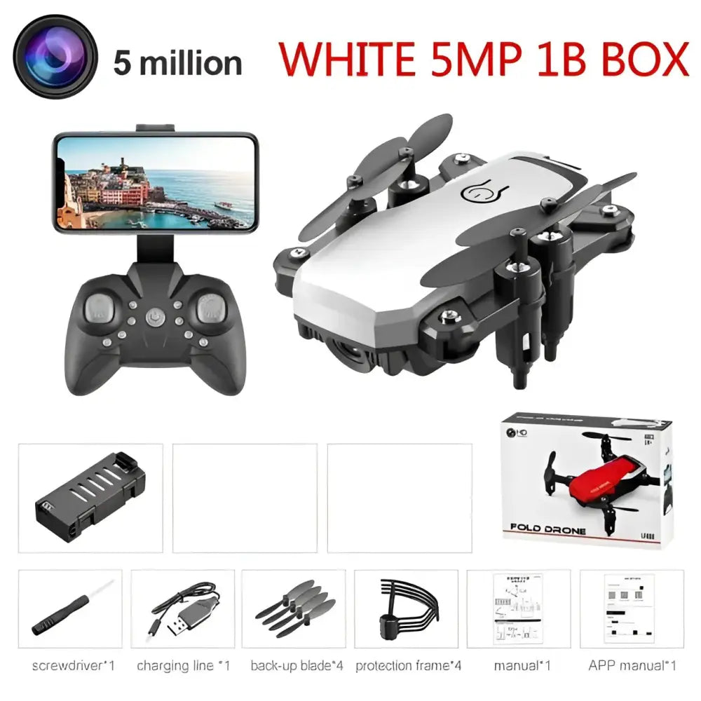 LF606 Mini Drone with 4K Camera HD Foldable Drones One-Key Return FPV Quadcopter Follow Me RC Helicopter Quadrocopter Kid's Toys.