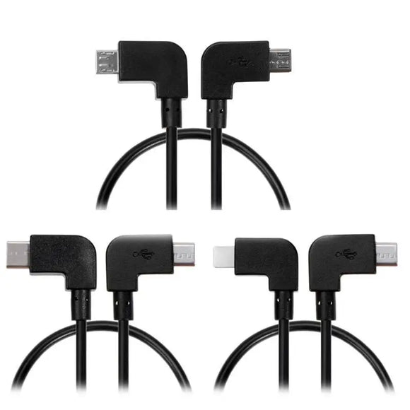Micro USB Type-C For Lightning To Micro USB Data Cable Adapter For DJI SPARK/MAVIC PRO Controller For iPhone iPad Samsung Tablet.