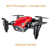 S9HW Mini Drone With Camera S9 No Camera RC Quadcopter Foldable Drones Altitude Hold RC Quadcopter WiFi FPV Pocket Dron VS CX10W.