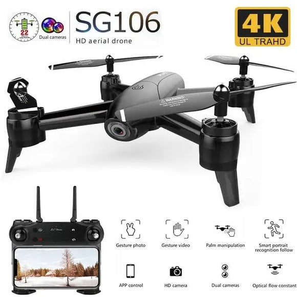 SG106 RC Drone Optical Flow 1080P 720P 4K HD Dual Camera Real Time Aerial Video RC Quadcopter Aircraft Positioning RTF Toys Kid.